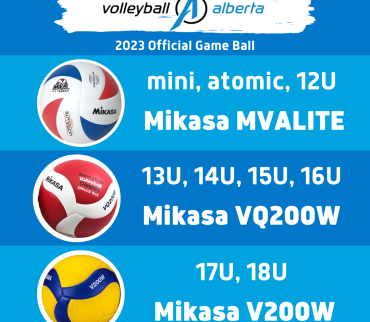 2023 Volleyball Alberta Competition Balls