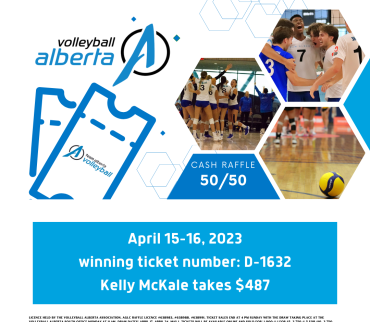 April 15-16, 2023 50/50 cash raffle! Winner Announced!